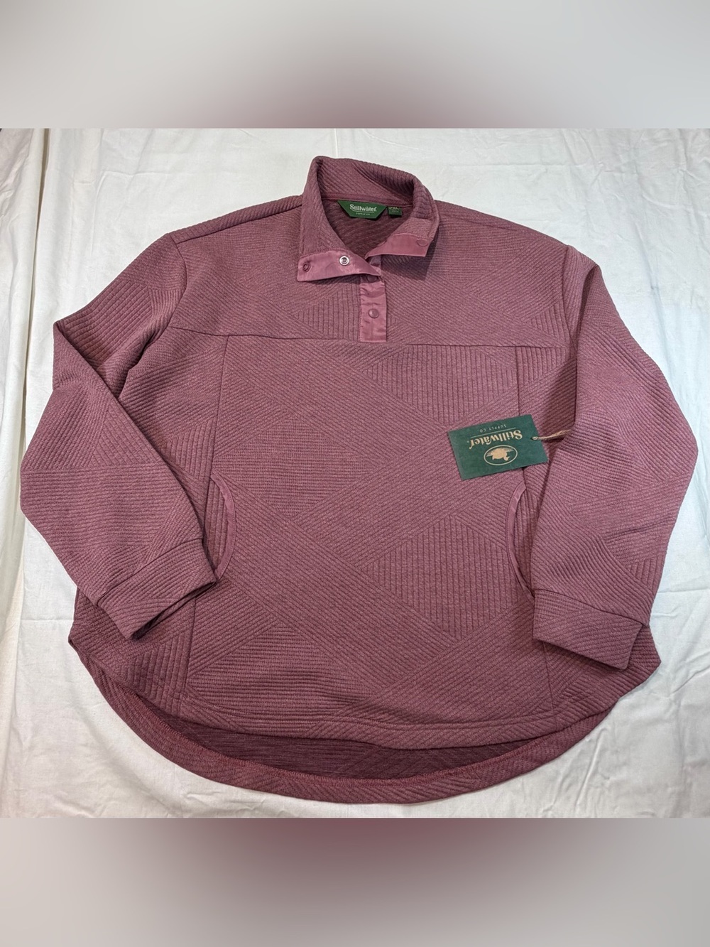 Stillwater Quilted Pullover - Dusty Rose